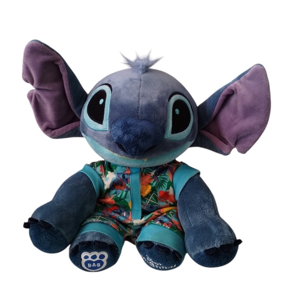 Disney's Lilo And Stitch Build A Bear BAB 12" Plush Sleeper Hawaiian Pajamas